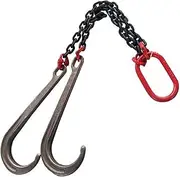 Obstacle car Breakdown Car Trailer Hook - Transport Tow Chain J Hook Long Shank - Long Shank J Hook - Wrecker Rescue Vehicle Accessories Trailer Chain Hook High Strength Trailer Hook Breakdown car(Bla