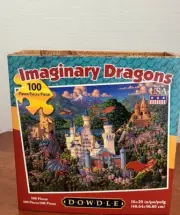 Dowdle Imaginary Dragons 100 Piece Jigsaw Puzzle 16" x 20" NEW