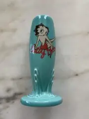 Fiestaware Betty Boop Turquoise Bud vase Fiesta Ware Original Box