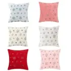 Christmas Throw Pillow Cover Sequins Plush Snowflake Pillowcase Cushion Covers