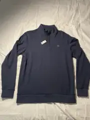 Travis Mathew Cloud Quarter Zip 2.0 Sweater Men's Size L Heather Blue NWT
