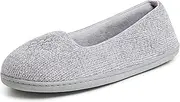 [Dearfoams] Women's Rebecca Lightweight Cozy Memory Foam Closed Back Slipper with Wide Widths