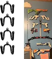 Pmsanzay 4 Pack Universal Game Controller Organizer - Wall Mount Rack for Nintendo Wii Remote Controller Accessories