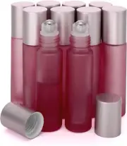 Glass Roller on Bottle, 10Ml Refillable Essential Oil Bottle with Stianless Stee