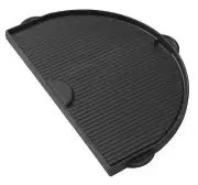 Primo Grills Half Moon Cast Iron Griddle for Oval XL 400 Grill