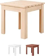 ALFORDSON Outdoor Wooden Side Desk for Adirondack Chair Bench, Durable Fir Wood Coffee Table for Patio Garden Porch Beach Armchair Lounge Seater, Lawn Furniture Tabletop, Wood
