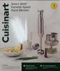 Cuisinart Smart Stick Variable Speed Hand Blender Food Processor