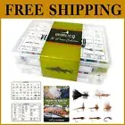 High-Quality Fishing Flies Assortment: 122 Patterns in Two Convenient Boxes
