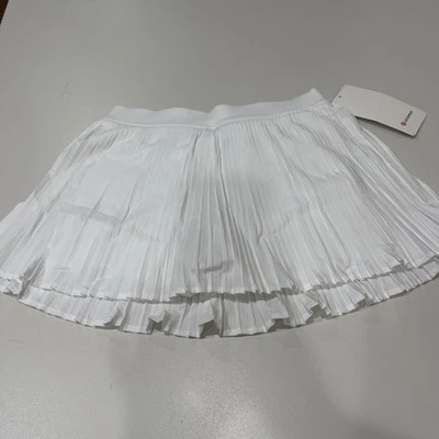 Lululemon Varsity High-Rise Pleated Tennis Skirt White 6
