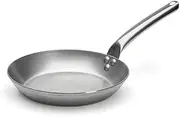 [DE BUYER] 5130.24 Carbone Plus Round Frying Pan with Stainless Steel Cold Handle, 24 cm Diameter