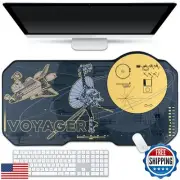 BelugaDesign Space Desk Pad | Voyager Spaceship Moon Galaxy Science SciFi Ner