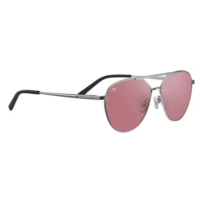 Serengetti Rectangular Odell Matte Silver-Saturn Non Polarized Sedona, Multi,...