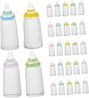 Adorable 3d Mini Baby Bottle Toys Lifelike Miniature Bottles for Baby Play Decor Safe for Baby Shower Supplies