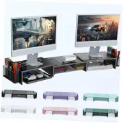 Computer Dual Monitor Stand Riser For Desk, Desk Organizers And Accessories