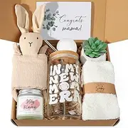 iAOVUEBY New Mom Gifts, Baby Shower Gifts for Expectant Moms, Care Package for New Moms Postpartum, Care Package per Blanco