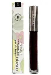 Clinique Pop Plush Creamy Lip Gloss, 01 BLACK HONEY POP, Full Size .11oz/3.4mL
