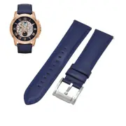 ME3029 22mm Blue Leather Watch Strap For Fossil