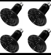 4 Pack Reptile Heat Lamp Bulb Ceramic Heat Emitter 150W No Light Emitting New!!!