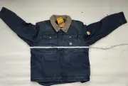 Men's Carhartt Denim Sherpa-Lined Jacket, Style 104578-H87, Color Beech, Size XL