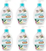 Dirty Works Clean Team Nourishing Hand Wash, Aloe & Papaya Vegan Hand Soap, Multipack of 6, 250ml