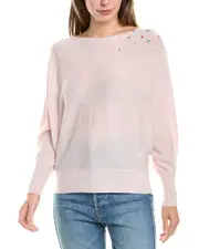 Brodie Cashmere Wool & Cashmere-Blend Hot Fix Off Shoulder Jumper