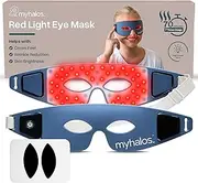 MyHalos® Under Eye Red Light Therapy Mask -Advanced Red Light Mask & LED Eye Mask for Wrinkles, Dark Circles & Crows Feet - Therapy for Eyes
