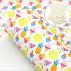 Ice Cream FAUX LEATHER SHEET 8.75 X 12" 1064462 popcicle Summer LITCHI TEXTURE