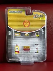 CHASE "Shell Oil" 6 piece Shop Tools Set 1:64 Model Set - Greenlight - 16060C