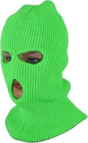 X AUTOHAUX All Inclusive UV Face Shield Acrylic Three Holes Multipurpose Neck Gaiter Mask Keep Warm Windproof Green 1 Pcs