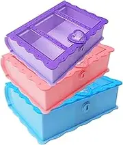 TINEASUR Book Storage Box Boys and Girls Toy Candy Box Adornment Nordic Style Lock Safe