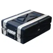 SALWR3S Lightweight 3 Space Compact ABS Rack Case 3U PA DJ Amp Effects Shall