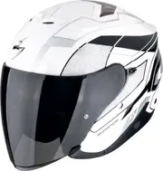 Scorpion EXO-Z1 Vue, open face helmet , color: White/Black/Silver , size: XXL