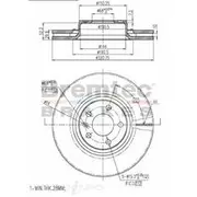 Bremtec Euro-Line GeoZinc Coated Brake Rotor - BDR17430EL