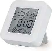 GUYOS WiFi Temperature & Humidity Sensor with LCD Screen LCD Digital Indoor Hygrometer Room Hygrothermograph Thermo-Hygrometer with Calendar