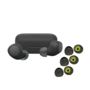 Sony WF C510 Truly Wireless Black Earbuds with Earbud Replacement Tips Bundle