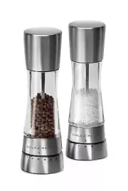New Cole & Mason Derwent Stainless Steel Mills Salt & Pepper Grinders Set of 2 .