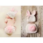 ❤NINI❤嬰幼兒童裝/用品💕台灣現貨💕手工毛線小白兔子造型服飾 嬰兒滿月百日照 兒童攝影服裝拍照衣服批發零售版媽團購