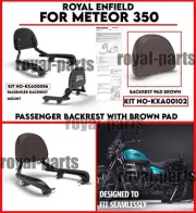 ROYAL ENFIELD ''PASSENGER BACKREST WITH BROWN PAD'' FOR METEOR 350