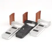 Wooden Hand Grip Quick Release Baseplate L Bracket for A7C2/A7CR Camera