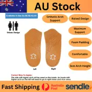 AU Orthotic Arch Support Insole Shoe Insert Flat Feet High Arches Heel Pain Hard