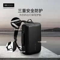 在飛比找Yahoo!奇摩拍賣優惠-荷蘭XDDESIGN防盜男士雙肩包商務背包電腦公文包通勤旅行