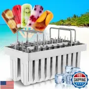 WICHEMI Commercial Popsicle Molds Stainless Steel Ice Pop Molds 20PCS Metal I