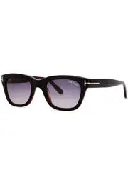 Tom Ford Snowdon Black Wayfarer Style Sunglasses, Eyewear, Black Gradient Smoke, UV Protection, Classic Design One Size