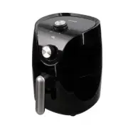 2.6 Qt. Capacity 1200-Watt Black Compact Air Fryer, 360-Degree Convection Timer