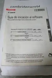 CANON SOFTWARE STARTER GUIDE for CANON DIGITAL CAMERA in SPANISH