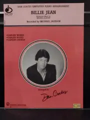 Michael Jackson Sheet Music Billy Jean Simplified Piano Dan Coates Brand New