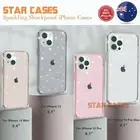 iPhone 16e 15 14 12 13 11 Pro Max Shockproof Hard Clear Sparkling Case Cover