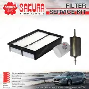 Sakura Oil Air Fuel Filter Service Kit for Mazda 3 BL 2.5L Petrol 04/09-01/14