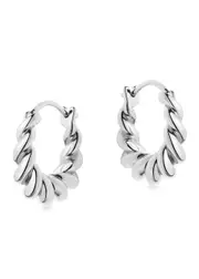 Missoma Mini Tidal Sterling Silver Hoop Earrings One Size