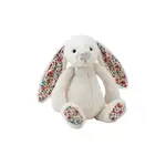 JELLYCAT BLOSSOM BASHFUL BUNNY M 毛绒兔子，20 厘米高，奶油色